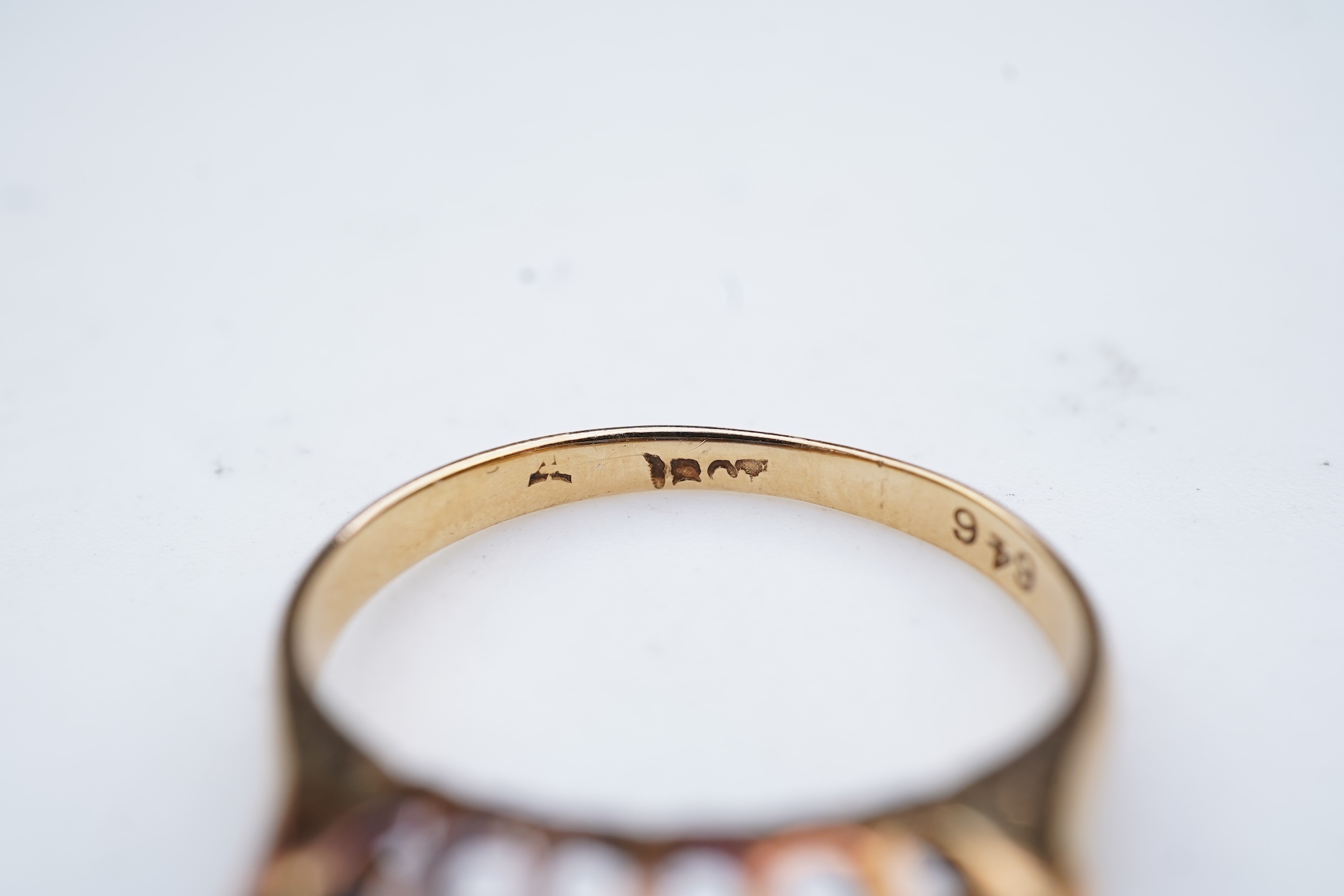 A sapphire and diamond ring